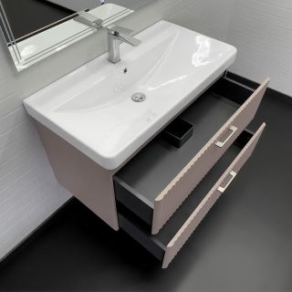 Тумба с раковиной Comforty Ангара 90 00-00021036 подвесная Дуб латте Тумба с раковиной Comforty Ангара 90 00-00021036 подвесная Дуб латте