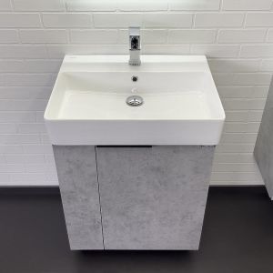 Тумба с раковиной Comforty Асти 60 00-00019190 Бетон светлый