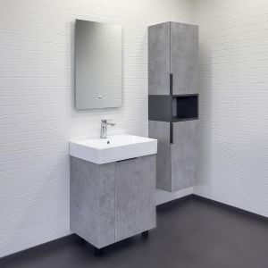 Тумба с раковиной Comforty Асти 60 00-00019190 Бетон светлый