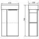 Тумба с раковиной Comforty Матэ 00-00015132 41.5 см Дуб дымчатый