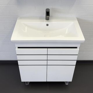 Тумба с раковиной Comforty Нарва 00-00015236 70 см белый Тумба с раковиной Comforty Нарва 00-00015236 70 см белый