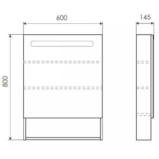 Зеркало-шкаф Comforty Никосия  00-00014145 60 см белый Зеркало-шкаф Comforty Никосия  00-00014145 60 см белый