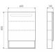 Зеркало-шкаф Comforty Никосия  00-00014145 60 см белый
