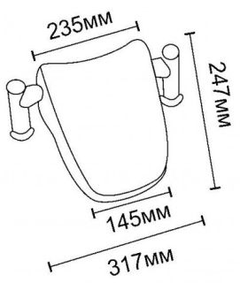 Подголовник для ванны Royal Bath серый SY-2B-G Подголовник для ванны Royal Bath серый SY-2B-G