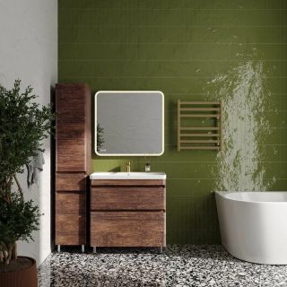 Пенал Style Line Атлантика Люкс Plus L СС-00002222 35см с бельевой корзиной старое дерево Пенал Style Line Атлантика Люкс Plus L СС-00002222 35см с бельевой корзиной старое дерево