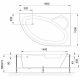 Гидромассажная ванна Royal Bath Alpine De Luxe 160x100см правая белый RB819101DL-R