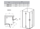 Душевой уголок Ravak SmartLine SMSRV4-90 1SV77A00Z1 Transparent профиль хром