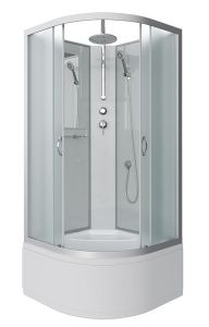 Душевая кабина Niagara NG-2307-14BKT 80x80см серебро/матовое