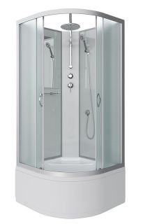 Душевая кабина Niagara NG-2307-14BKT 80x80см серебро/матовое Душевая кабина Niagara NG-2307-14BKT 80x80см серебро/матовое