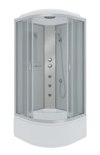 Душевая кабина Niagara NG-2307-14G с гидромассажем 80x80см серебро/матовое