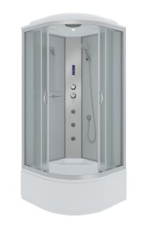 Душевая кабина Niagara NG-2308-14F с гидромассажем 90x90см серебро/матовое