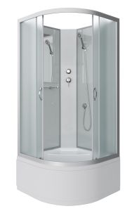 Душевая кабина Niagara NG-2309-14BK 100x100см серебро/матовое