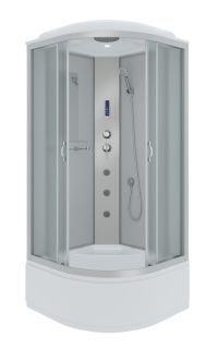 Душевая кабина Niagara NG-2309-14F с гидромассажем 100x100см серебро/матовое