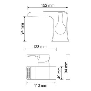 Wasserkraft Berkel 4869 Kаскадный смеситель для умывальника Wasserkraft Berkel 4869 Kаскадный смеситель для умывальника