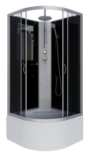 Душевая кабина Niagara NG-2509-14BKT 100x100см серебро/тонированное