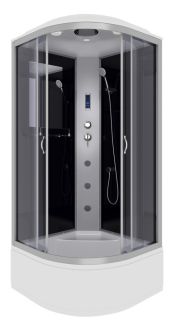 Душевая кабина Niagara NG-2509-14F с гидромассажем 100x100см серебро/тонированное