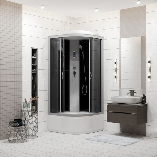 Душевая кабина Niagara NG-2509-14P 100x100см серебро/тонированное