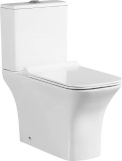 Унитаз-компакт SantiLine SL-5023 с сиденьем микролифт белый Унитаз-компакт SantiLine SL-5023 с сиденьем микролифт белый