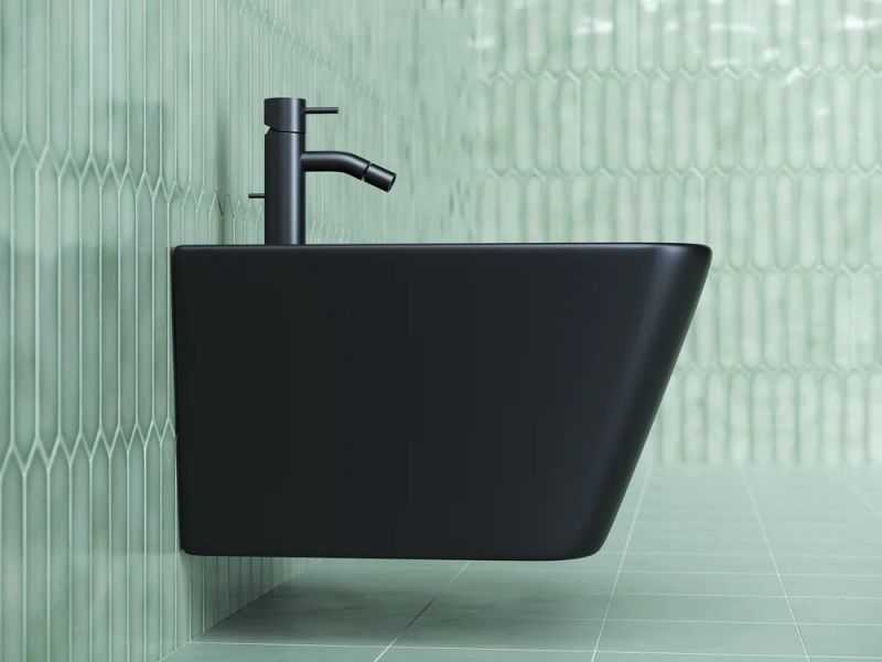 Биде подвесное Ceramica Nova Metric CN3008MB чёрный матовый