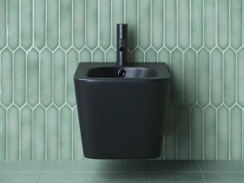 Биде подвесное Ceramica Nova Metric CN3008MB чёрный матовый