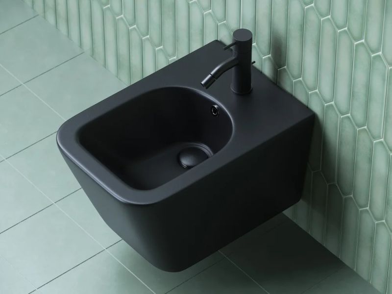 Биде подвесное Ceramica Nova Metric CN3008MB чёрный матовый