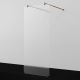 Душевая перегородка WasserKRAFT Vechte 60W46RG-MG 110 см профиль розовое золото стекло матовое