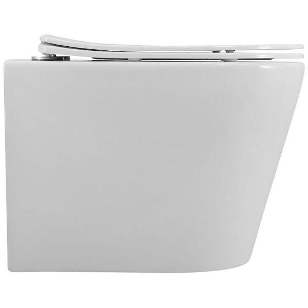 Унитаз подвесной ArtMax Tito AM2380CHRV/SC безободковый с сиденьем микролифт белый