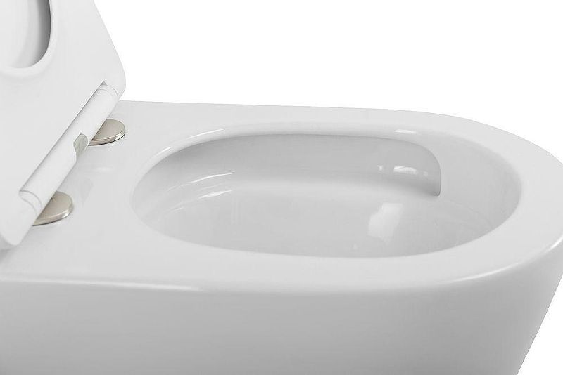 Унитаз подвесной ArtMax Tito AM2380CHRV/SC безободковый с сиденьем микролифт белый