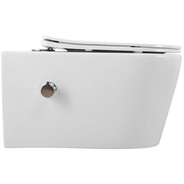 Унитаз подвесной ArtMax Zoe AM9322C1CHR/SC с функцией биде безободковый с сиденьем микролифт белый