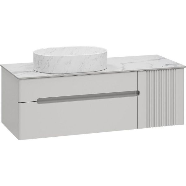 Подвесная тумба под раковину Brevita Pallisandro 120 УТ000025404 Серая матовая