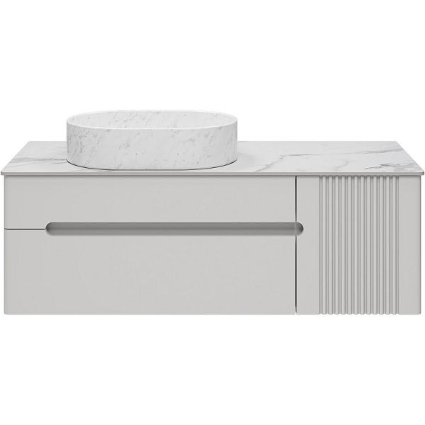 Подвесная тумба под раковину Brevita Pallisandro 120 УТ000025404 Серая матовая