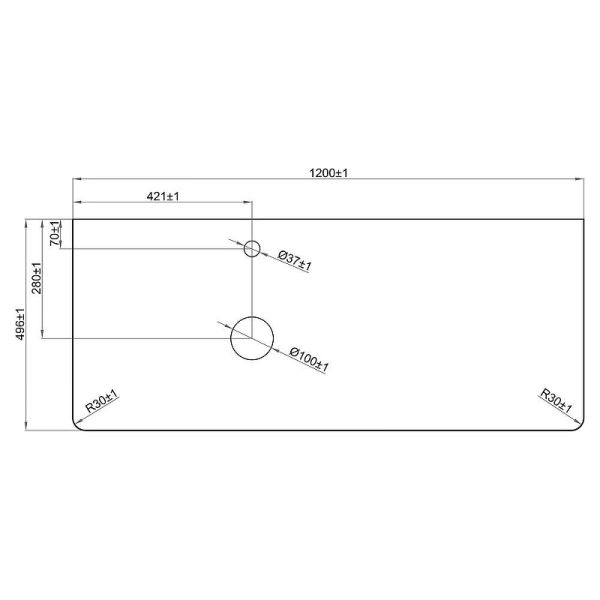 Подвесная тумба под раковину Brevita Pallisandro 120 УТ000025404 Серая матовая