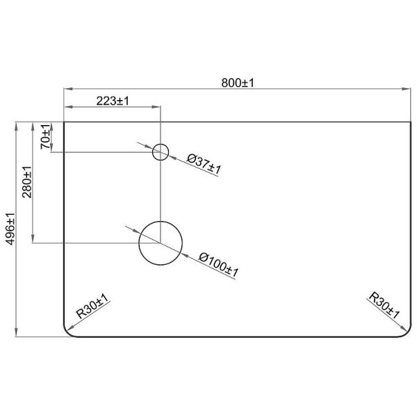 Подвесная тумба под раковину Brevita Pallisandro 80 УТ000025399 Серая матовая