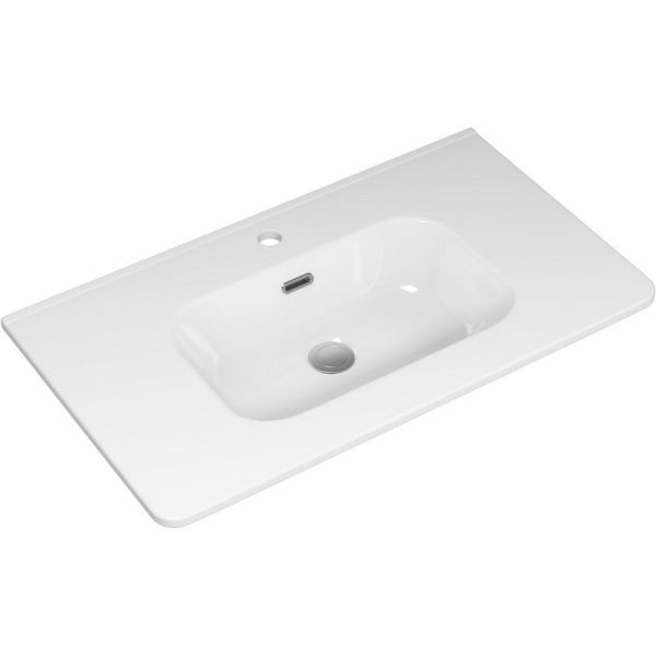 Напольная тумба под раковину Brevita Risacca Crema 80 УТ000025680 Серая матовая