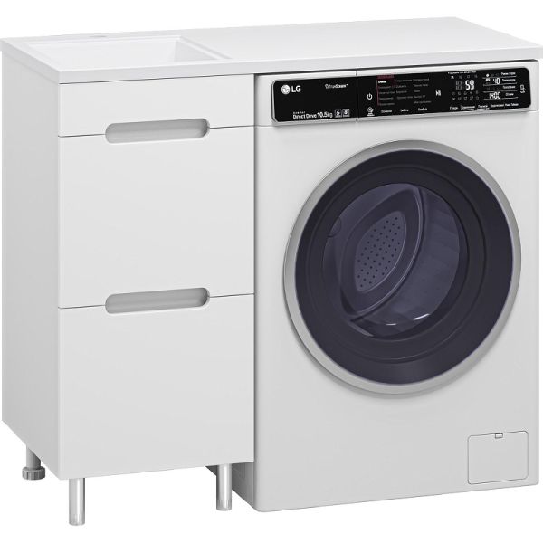 Напольная тумба под раковину Misty Байкал 100 L УТ000014749 39 см белый