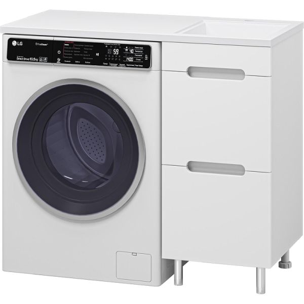 Напольная тумба под раковину Misty Байкал 100 R УТ000014749 39 см белый