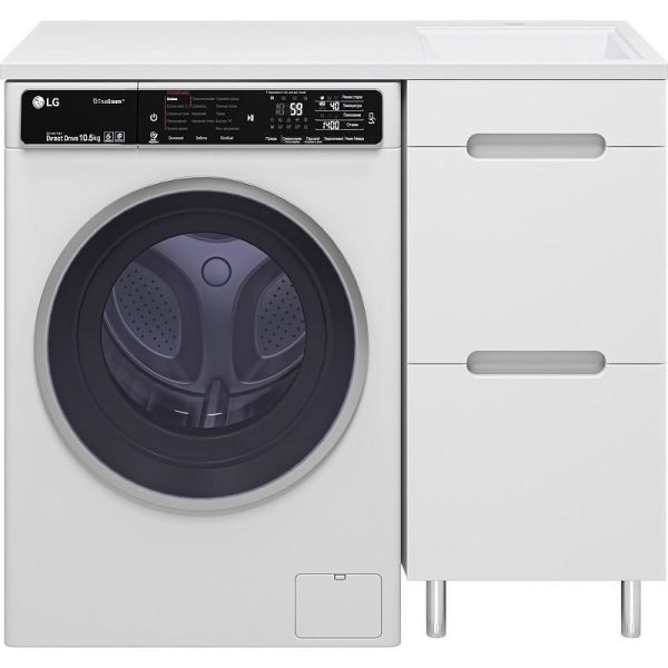 Напольная тумба под раковину Misty Байкал 100 R УТ000014749 39 см белый