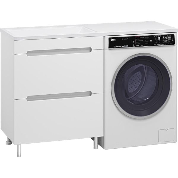 Напольная тумба под раковину Misty Байкал 130 L УТ000014752 68.6 см белый