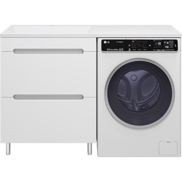 Напольная тумба под раковину Misty Байкал 130 L УТ000014752 68.6 см белый