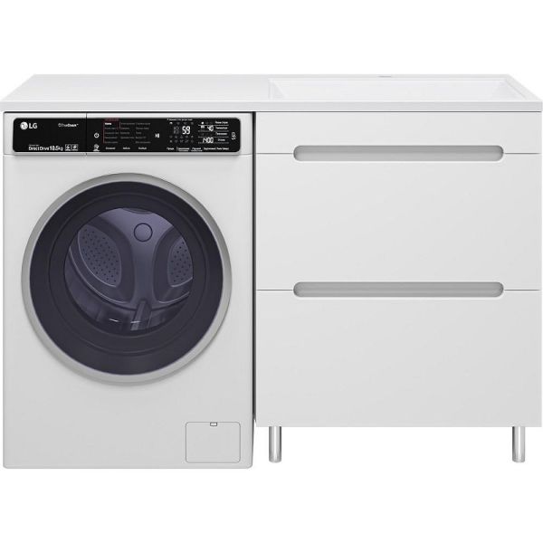 Напольная тумба под раковину Misty Байкал 130 R УТ000014755 68.6 см белый