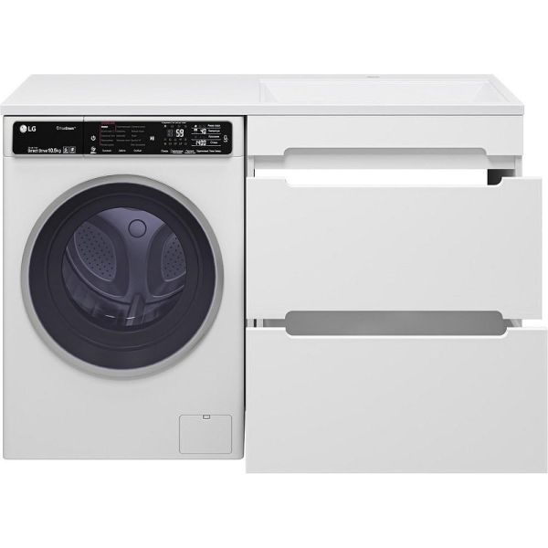 Напольная тумба под раковину Misty Байкал 130 R УТ000014755 68.6 см белый