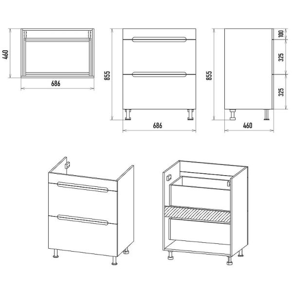 Напольная тумба под раковину Misty Байкал 130 R УТ000014755 68.6 см белый
