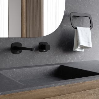 Смеситель для раковины WasserKRAFT Nuthe A9151.315 чёрный матовый