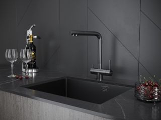 Смеситель для кухни Paulmark Skalen Sk213020-GM воронёная сталь Смеситель для кухни Paulmark Skalen Sk213020-GM воронёная сталь
