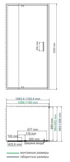 Душевой уголок Wasserkraft Berkel 48P16 110x100 Душевой уголок Wasserkraft Berkel 48P16 110x100