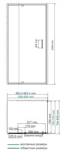 Душевой уголок Wasserkraft Berkel 48P20 90x80