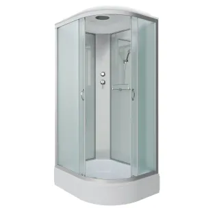 Душевая кабина Niagara NG-33184-14L 110x80 см профиль серебро стекло матовое