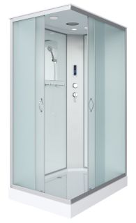 Душевая кабина Niagara NG-43975-14QP 90x70см серебро/матовое