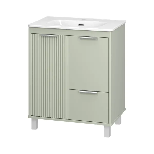 Напольная тумба под раковину Brevita Risacca Pistachio 70 УТ000026419 фисташковый