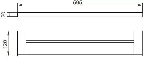 Полотенцедержатель Aquanet 241910 чёрный матовый